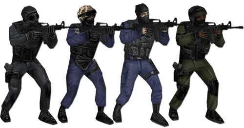 Counter-Terrorist side of Counter-Strike 1.6
