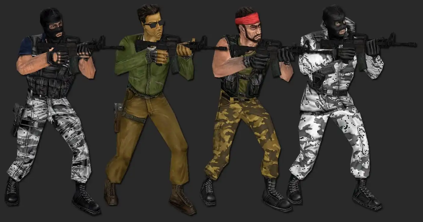 Terrorist side of Counter-Strike 1.6